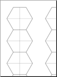 Stacked HexGraph Paper Preview