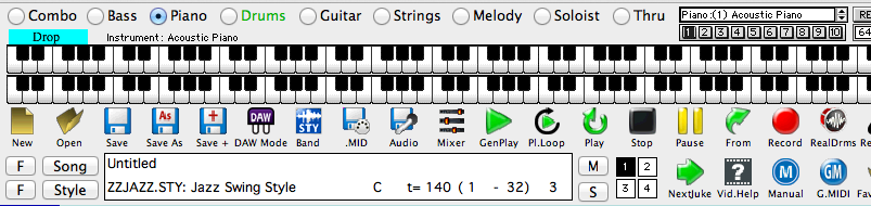 Band in a Box interface awfulness