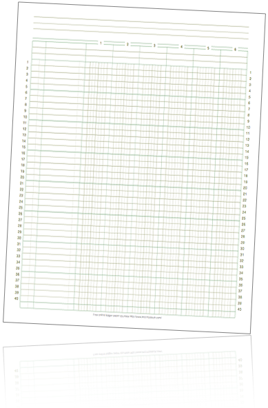 Accounts Ledger Template from incompetech.com