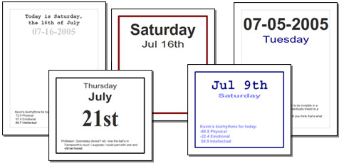Page Per Day Calendar PDFs!