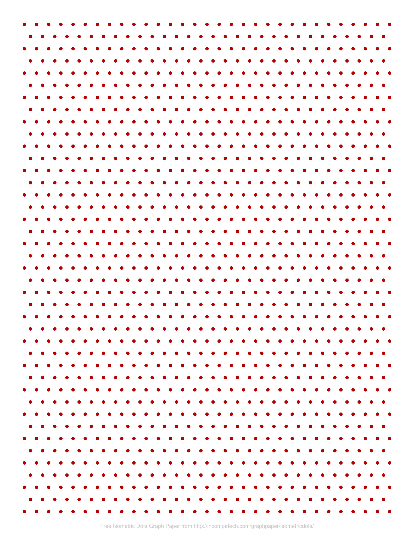 0.5 cm Isometric Dot Paper