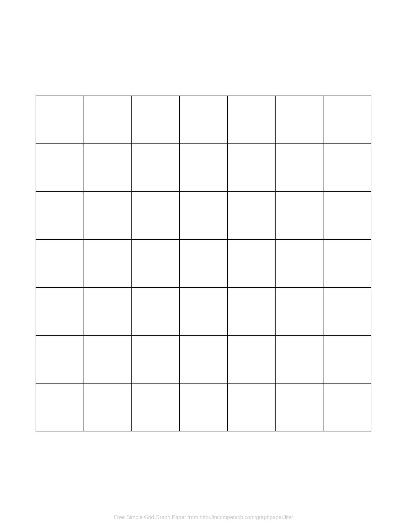 Numbered Graph Paper Template