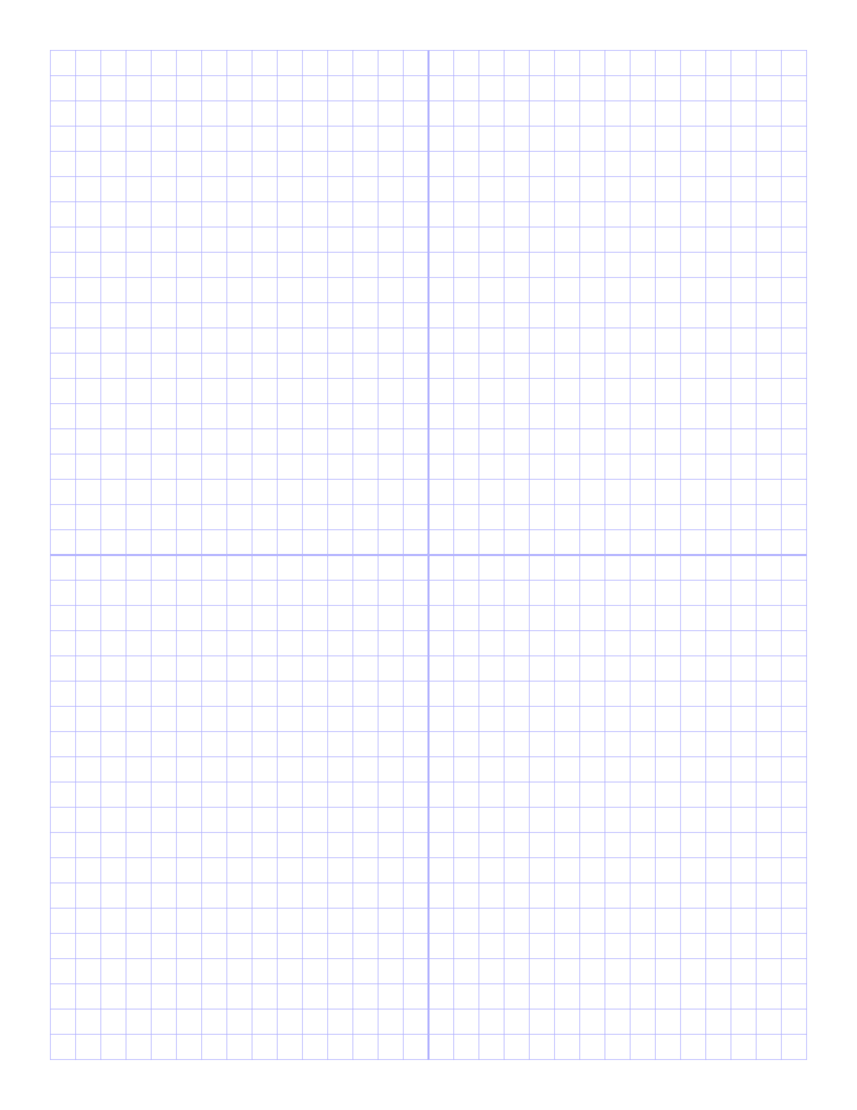 Printer Spacing Chart Template