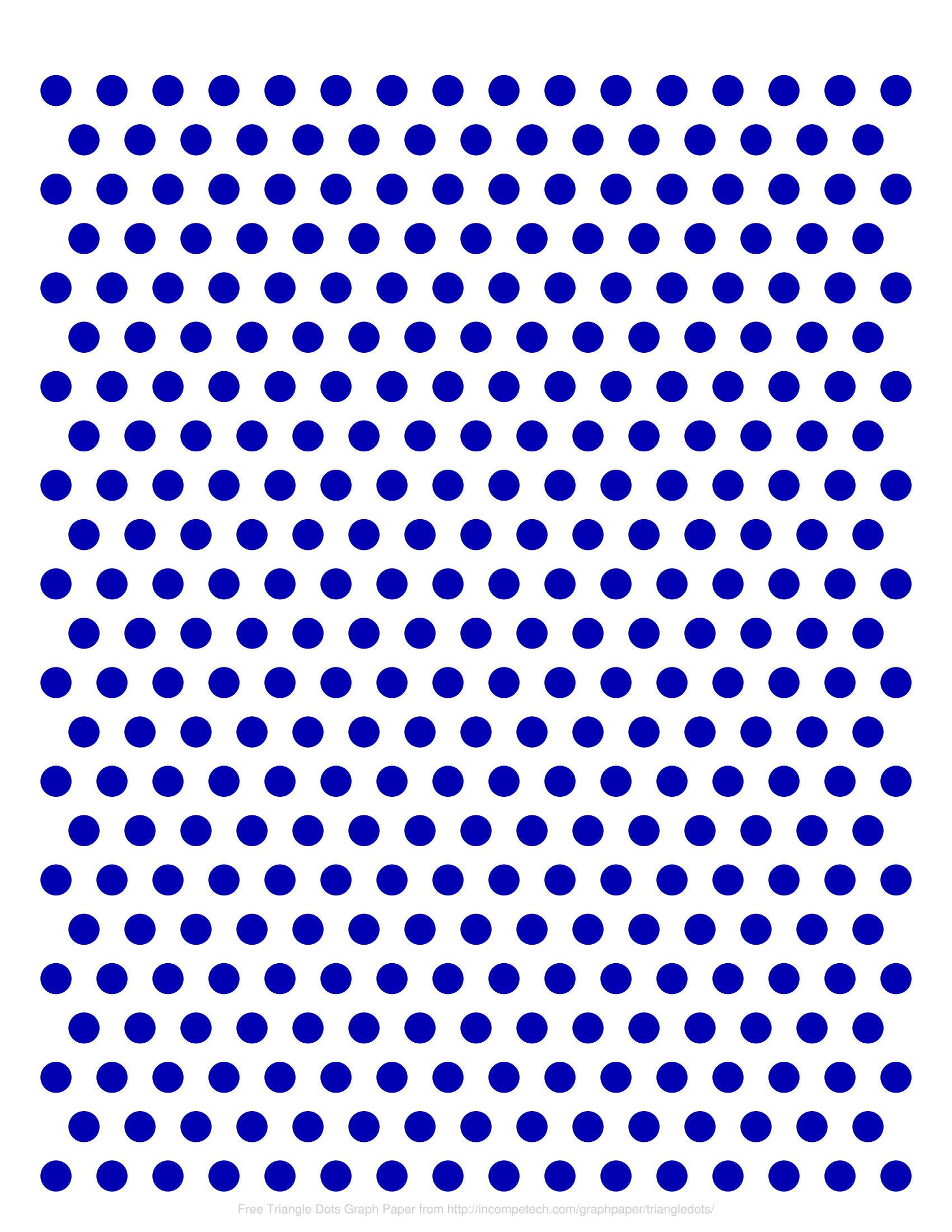 Free Online Graph Paper / Triangle Dots
