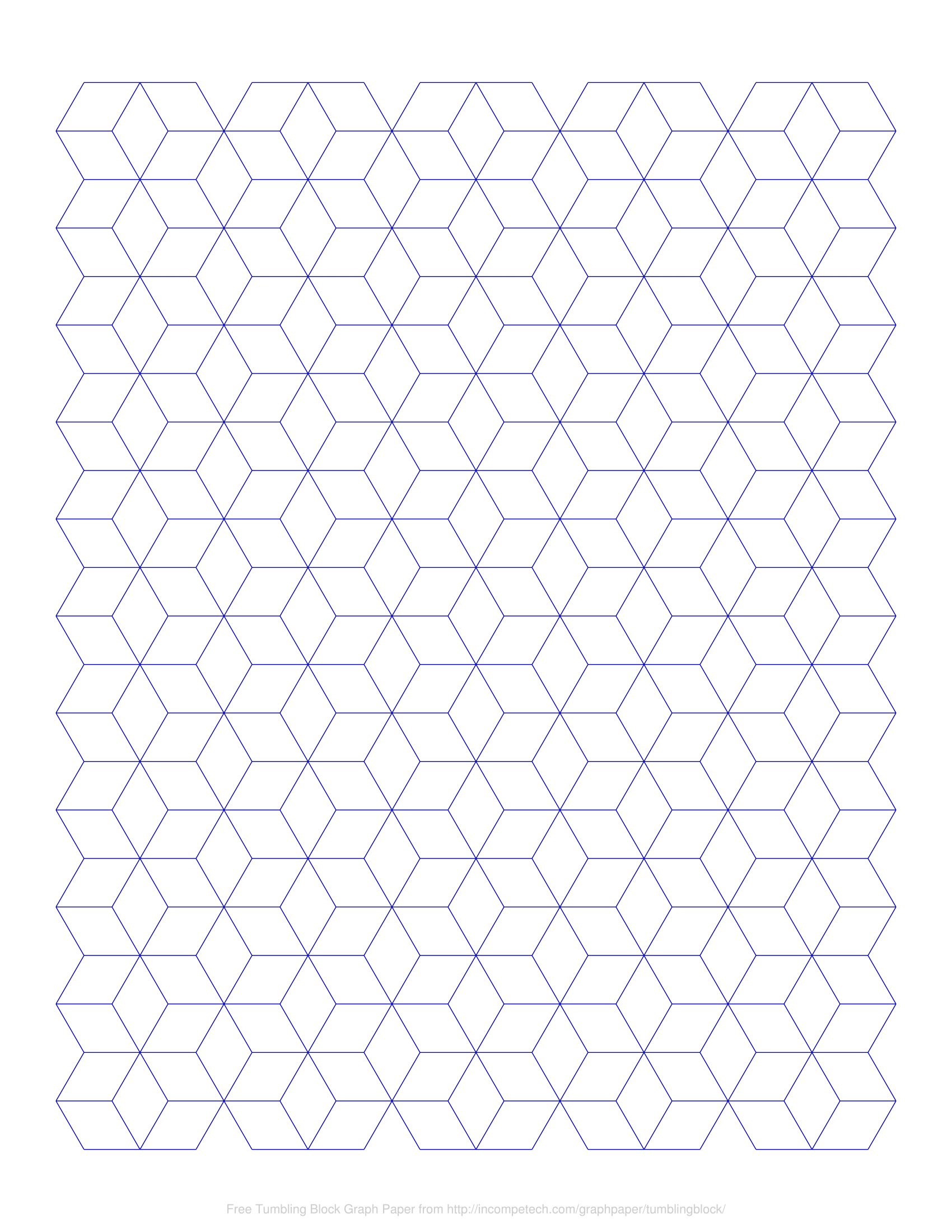 Free Online Graph Paper / Tumbling Block